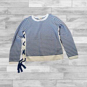 Cupio stripe blue and white sweater size large